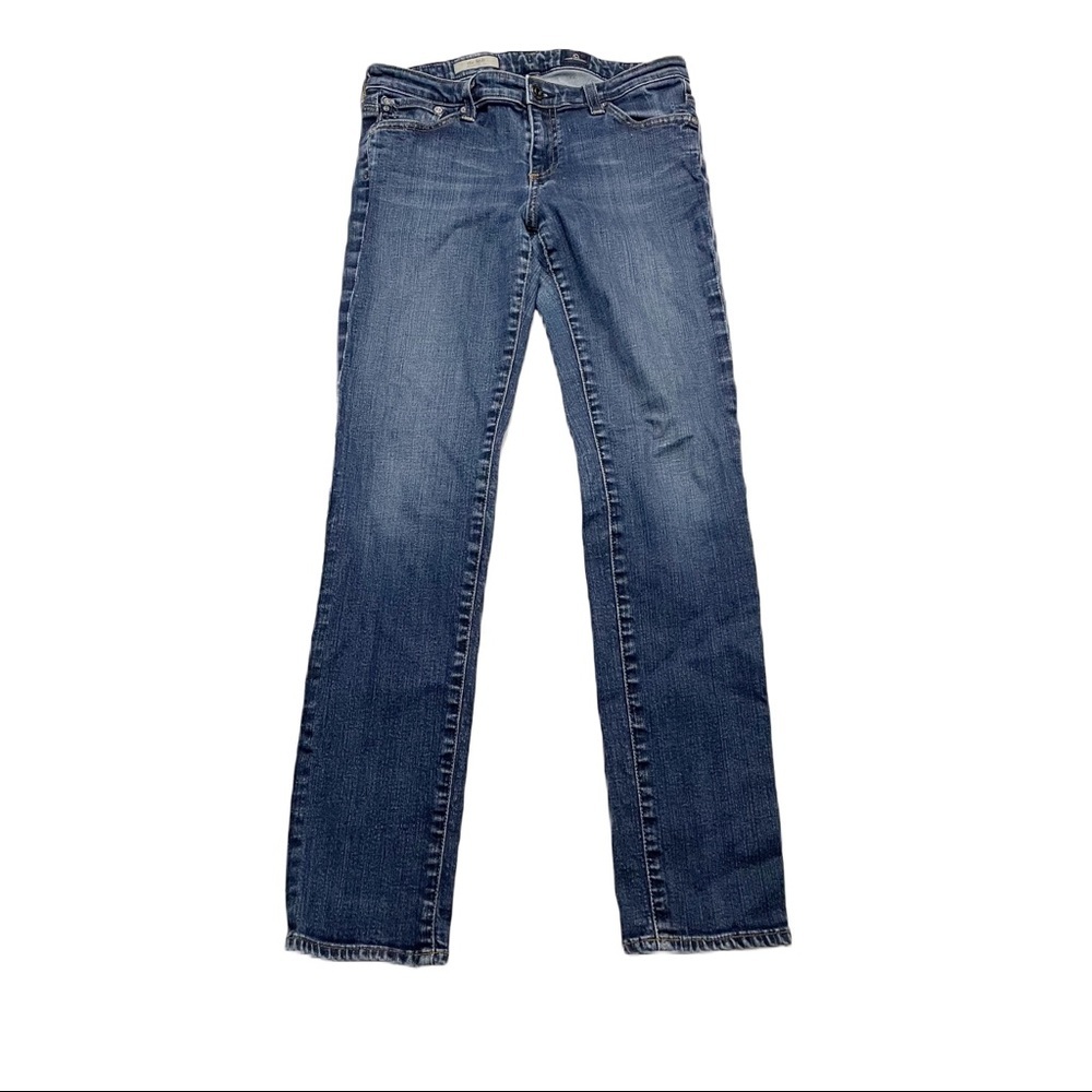 AG Adriano Goldschmied The Stilt Cigarette Leg Darker Wash Casual Jeans Size 28R - Picture 1 of 7